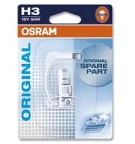 H3-polttimo, kaukovalo - Auton ajovalopolttimot halogeeni - 6224 - 2