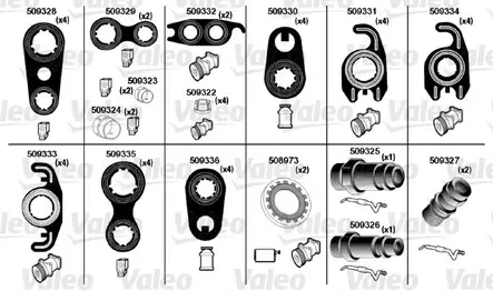 Ilmastointijärjestelmän O-rengas- ja tiivistelajitelma Chrysler - Auton o-renkaat ja rengaslajitelmat - 347 - 1